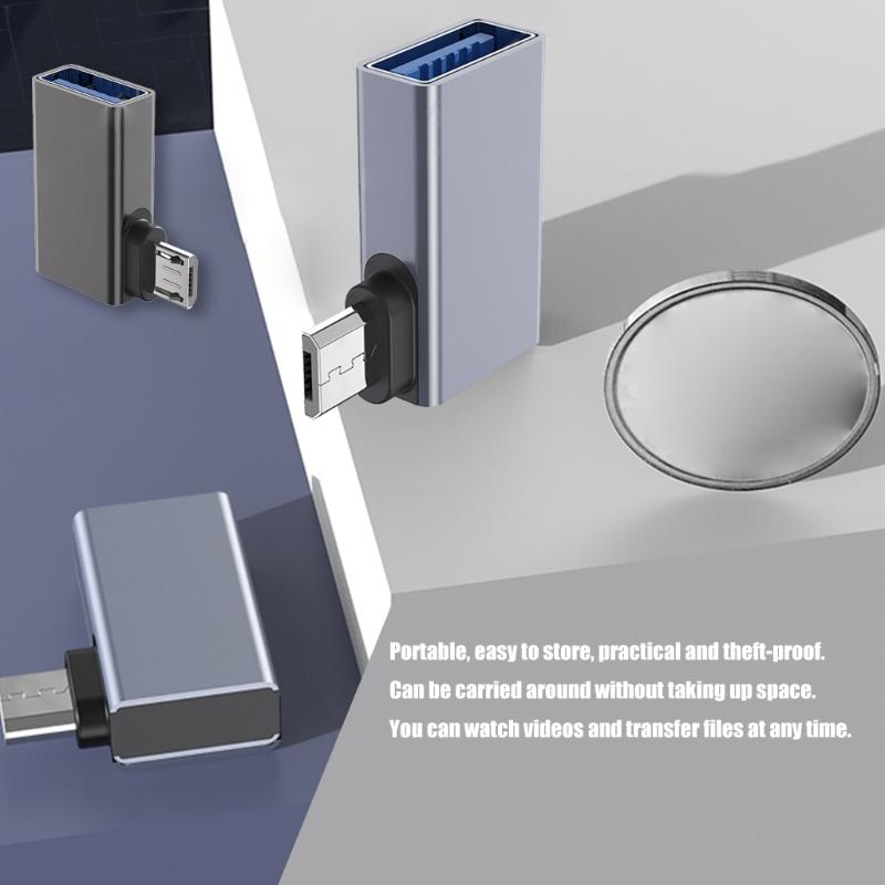 Портативные USB A на MicroUSB OTG Адаптеры Алюминиевый Корпус Для Подключения Между USB Устройствами И Мобильными Телефонами