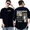 Графическая футболка Rapper MALUMA EUROPE TOUR 2025 Y2k Мужская Винтажная Уличная Одежда Футболки Унисекс Хип-Хоп Оверсайз Хлопковая Футболка