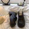Модные туфли Мэри Джейн в японском стиле для девочек, осень 2024 г., новые женские туфли-лодочки на толстом каблуке и платформе, ретро-туфли с круглым носком для колледжа