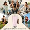 Cute Pink Heart Striped Print Insulated Coffee Tumbler Double Walled Stainless Steel Vacuum Travel Mug Leakproof Reusable Cup for Daily Gift