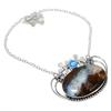 Boulder Opal, Opal Handmade 925 Sterling Silver Jewelry Necklace 18" M0Y22