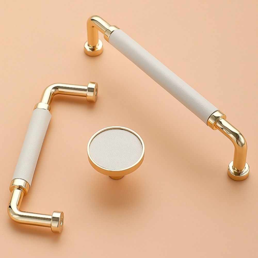 Handmade Leather Hardware Handle Nordic Cabinet Drawer Knobs Wardrobe Door Handles Multipurpose