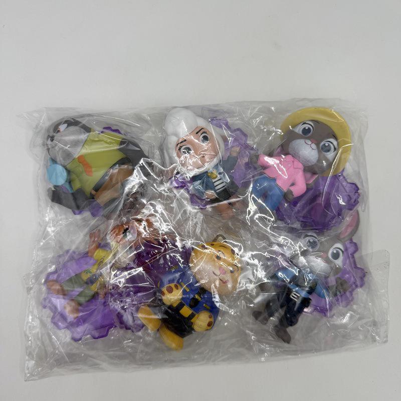 Zootopia Figurines: Sloth, Rabbit, Fox, Police Officer Dolls - 6 Styles Standing Pose Models