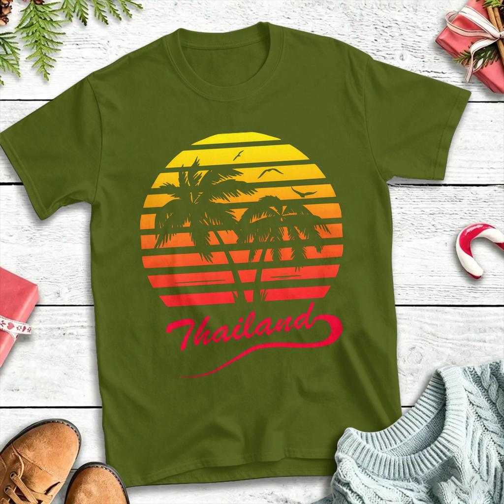 Casual T Shirt Summer Thailand (2) Trendy Cool T-Shirts  Cotton Tee Shirt for Man Y2K Fun Short Sleeve Top Tees