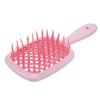 Изогнутая щетка для волос с вентиляционным отверстием, массажная лопатка для кожи головы, распутывающая щетка, инструмент для укладки волос для быстрой сушки феном, розовая