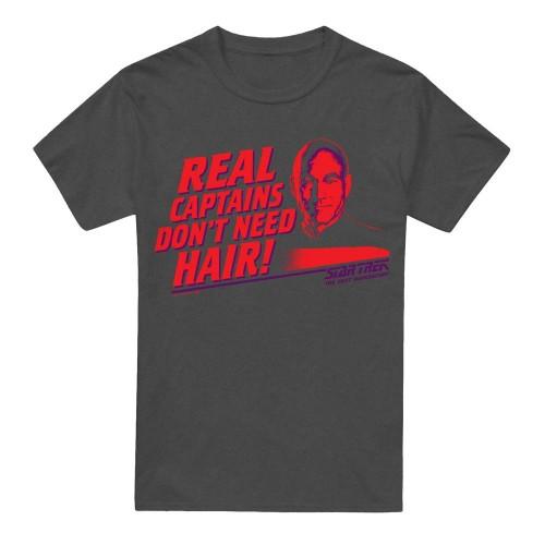 Star Trek Unisex Adult Real Captain T-Shirt