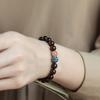 Indian small-leaf rosewood lotus bracelet for women, made from old gold-star material, single-loop hand-held Buddhist prayer beads, decorative