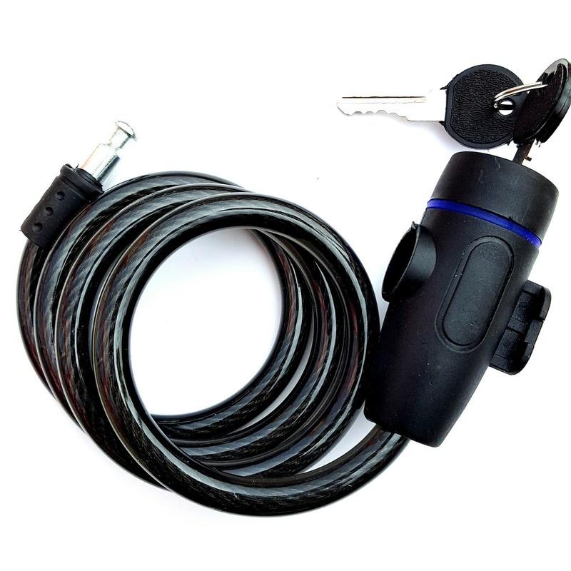 Universal Bike Lock Anti-Theft with 2 Keys for Bicycle Motorcycle Security Lock Steel Rope Cable