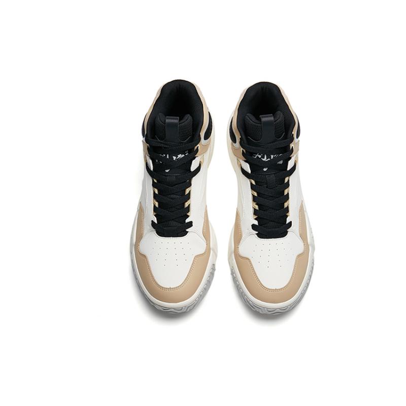 Anta Кеды для скейтборда Flame High-Top Мужские Белые Коричневые Кроссовки 112238090R-3
