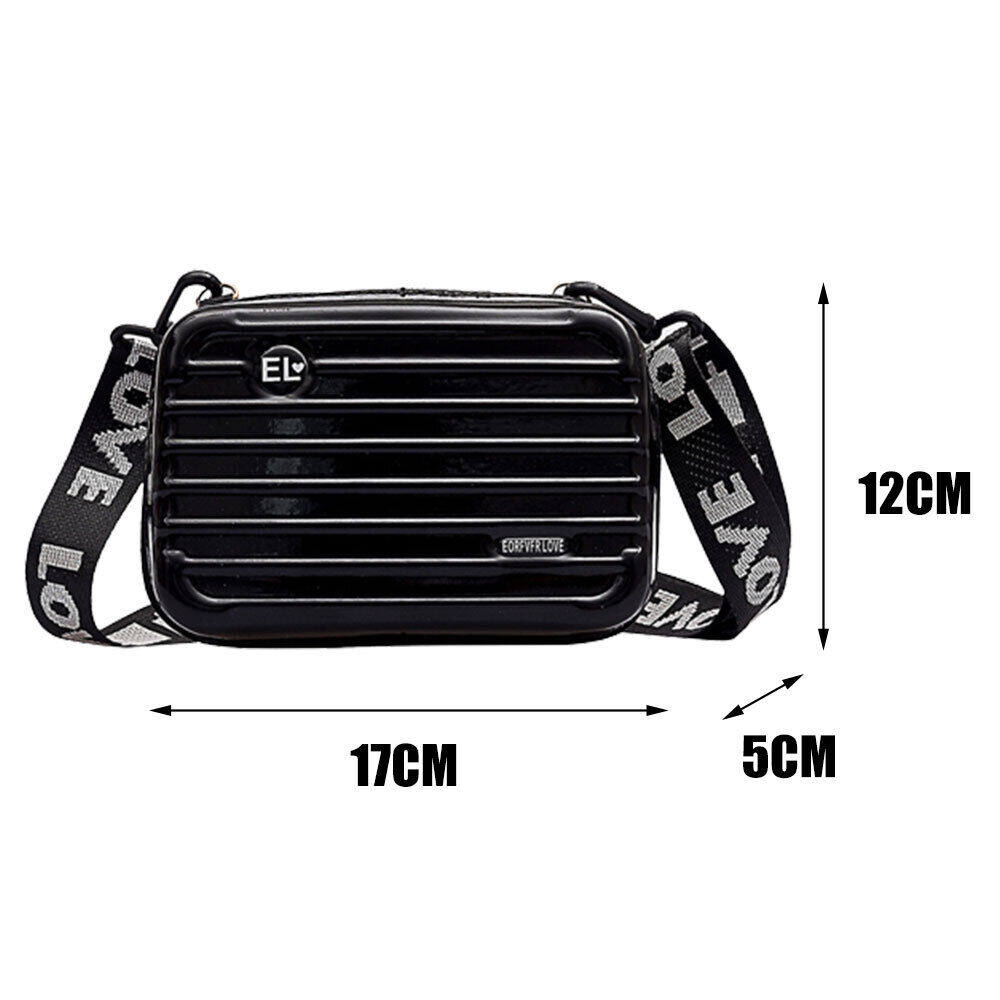 Новая мода в твердом корпусе, мини-чемодан в форме плеча, сумки через плечо, дорожная портативная маленькая косметичка, сумка для мобильного телефона, сумка на молнии, клатч