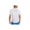 Nike Спортивная футболка с коротким рукавом Dri-FIT Miler Letter Print, мужские топы, белые FB9037-100