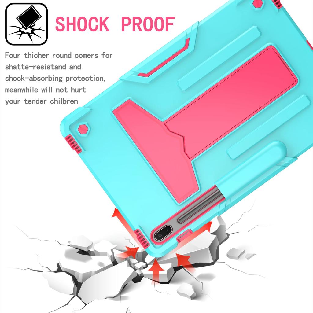 For Samsung Galaxy Tab Case S10 S9 S8 S7 Plus FE S6 Lite A7 A8 Cover Stand Bracket Kickstand Hard Shockproof Tablet Cases