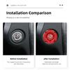 EOMY5 Car Start Button Metal Protective Cover For Alfa Romeo Giulietta Mito 159 Giulia Stelvio 156 147 Tonale Brera Disco Volante