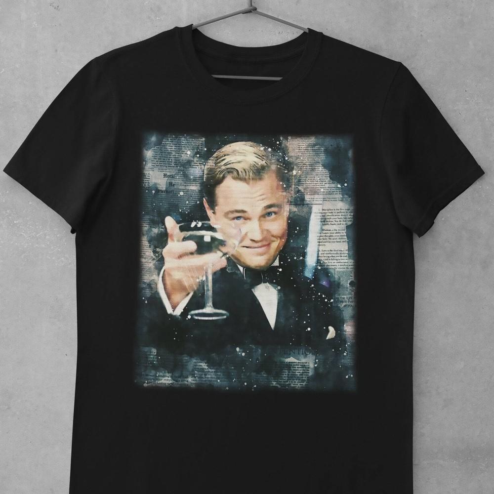 Vintage Shirt Vintage Retro Great Gatsby Leonardo DiCaprio Unisex Tee Shirt For Unisex T-Shirt