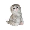 Woobia Scot Sitting Scottish Fold Drooping Ears Gray 14 X X 16cm Doll Figure Ornament Animal Garden Decoration Cat 10.5 H24085-1