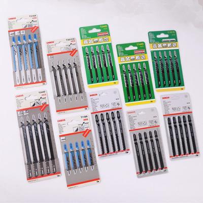 Набор из 5/10 полотен для лобзика с Т-образным хвостовиком HCS, различные полотна для лобзика по дереву, пластику и металлу для Black & Decker Metabo