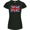 Mosaic Union Jack Flag Great Britain UK Womens Petite Cut T-Shirt