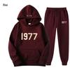 ESSENTIALS 1977 Модный флисовый комплект с худи - Унисекс Свободный крой Свитшот
