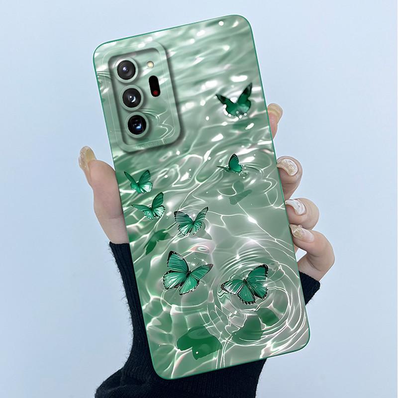 Для Samsung Galaxy Note 20 Ultra Модный Простой Чехол для Телефона Масляная Живопись Цветы Ультратонкий Матовый Защита от Отпечатков Пальцев