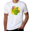 Pickleball Cartoon Pickle Player TShirt Casual Loose Short Sleeve Tee for Unisex