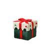 Christmas Decoration Gift Box Thick Velvet Gift Box With Bow, Suitable For Christmas Indoor And Outdoor Home Garden Party Decoration