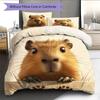 Capybara Pattern Bedding Home Decoration Birthday Gift (1 * duvet cover + 2 * pillowcase, without core)