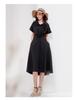 Shirt skirt, summer commuting temperament, simple women's mid length dress