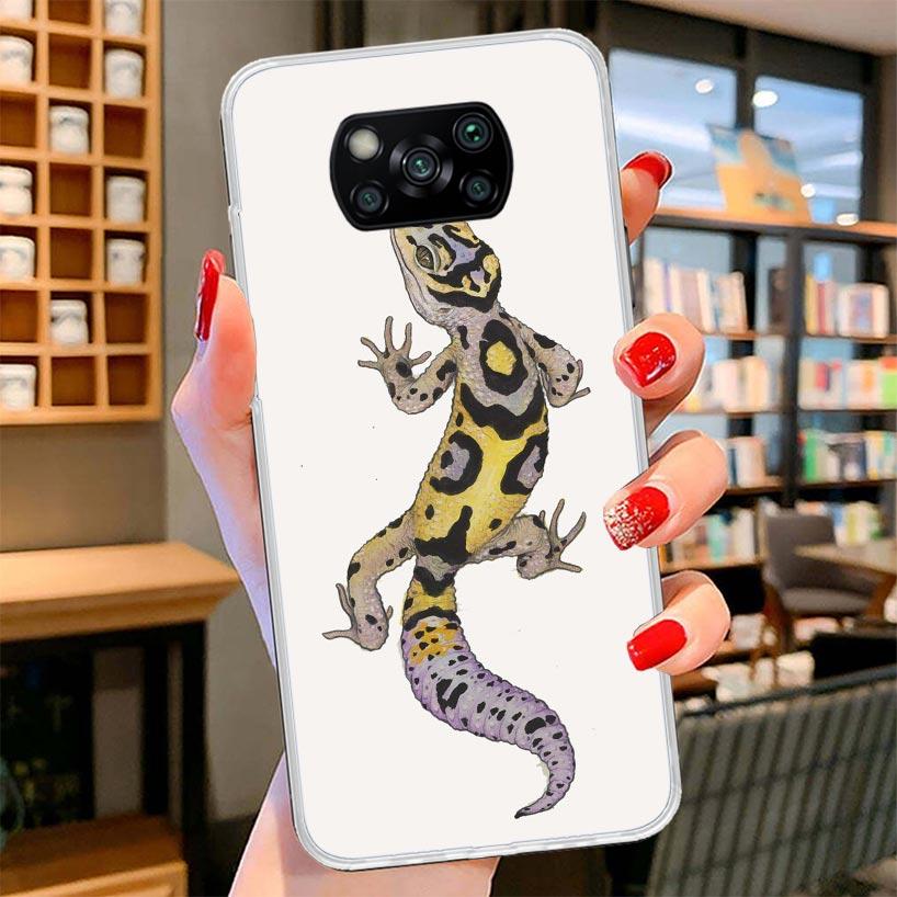 Lizards Geckos Cover Phone Case For Xiaomi Poco F7 Ultra X7 X6 X5 Pro M7 Redmi 15C 15 13C 13 12C 12 10C 10 9A 9C 9T 9 Shell Poco
