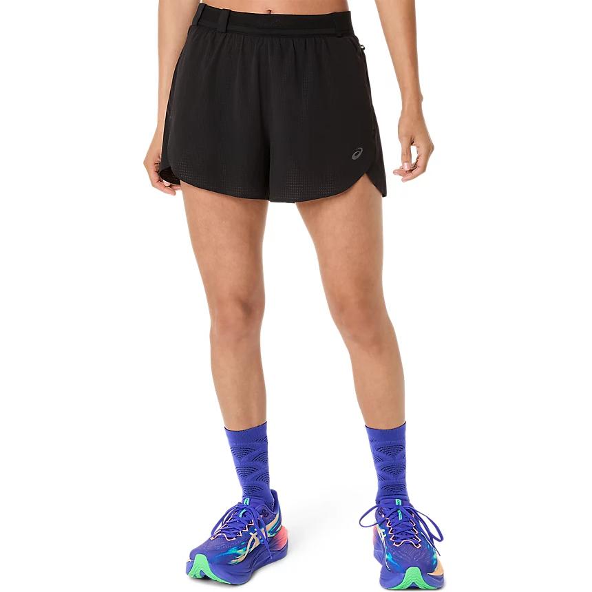 Asics Metarun Split Short Actibreeze Дышащие Беговые Шорты на Шнурке Женские шорты 2012D349-001