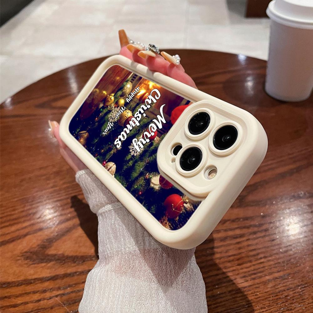 N114 Веселого Рождества desig art С Новым годом Мягкие чехлы для телефонов Angel Eyes для iPhone 16 15 14 13 11 Pro Max 8 7 6s Plus 12 XR XS Max Противоударный чехол
