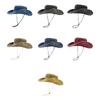 Packable Wide Brim Fishing Hat Sunshade Jungle Hat All-match Sun Hat for Outdoor Riding Hiking Camping