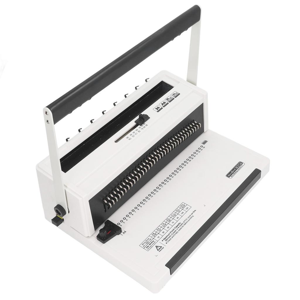 Машина для переплета проволоки с круглым отверстием, двойная проволока, гуманизированная ручка 3:1 машина для переплета с гребенчатым шагом