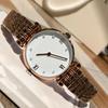 Женские кварцевые часы Armani AR11092 с фазами луны, Высококлассные модные водонепроницаемые стальные часы с жемчужными акцентами