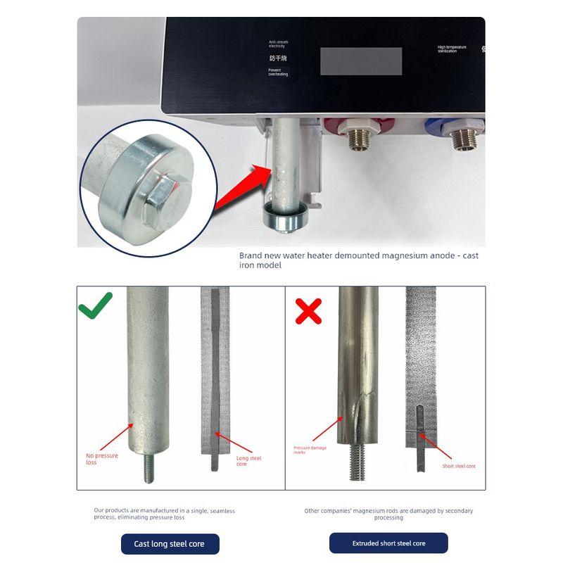 Suitable for Chigo Electric Water Heater Magnesium Rod 40/50/60/80L Sewage Outlet Accessories Cast Type Sacrificial Anode Rod
