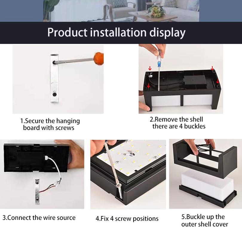 Светодиодный уличный настенный светильник Водонепроницаемый IP66 Датчик движения Светодиодное уличное освещение Подсветка для крыльца Балкон Садовое освещение Уличный настенный светильник