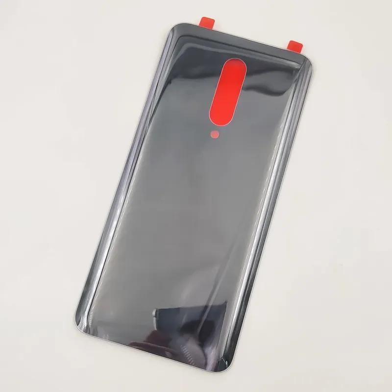 Стеклянная крышка аккумулятора для OnePlus 7 Pro Задняя крышка Корпус Панель + Оригинальная клейкая наклейка ЛОГОТИП
