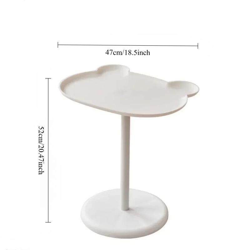 Cute Bear Storage Rack Mobile Side Table Bedside Tatami Tea Table Sofa Small Coffee Table for Bedroom Living Room Small Spaces