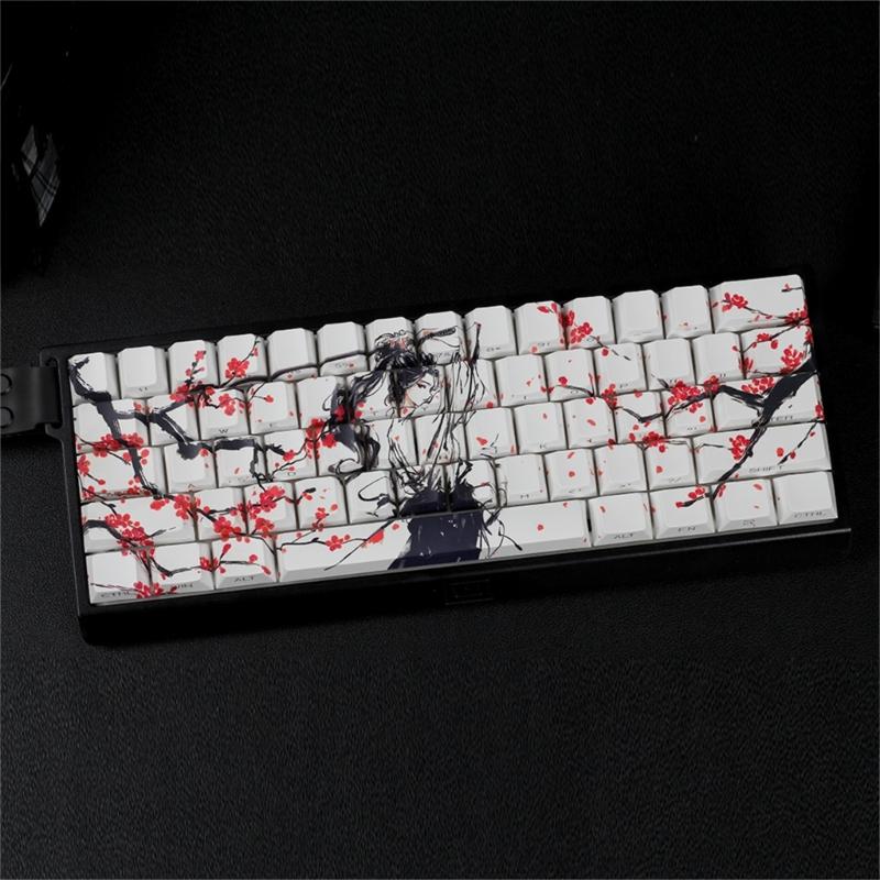 Оригинальные колпачки клавиш профиля PBT Материал Сублимация красителей Боковая печать Колпачок клавиши для маленьких механических клавиатур 60% 68% раскладки