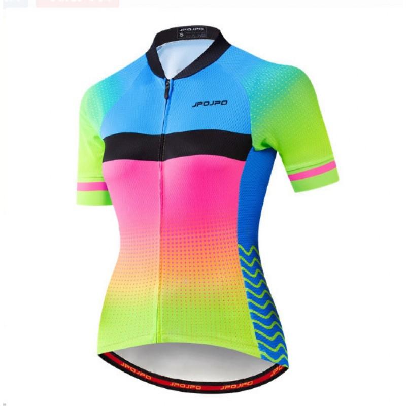 Womens Cycling Jersey Breathable Quick-Dry Mountain Road Bike Apparel Outdoor Sportswear