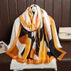 Spring and Summer Thin Literary Women's Air-conditioning Room Neck Protection Outside the Shawl Fashion Hundred Li Brocade Silk Scarf