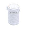 Portable Mini White Car Ashtray Cigarette Cylinder Holder With Blue LED Light