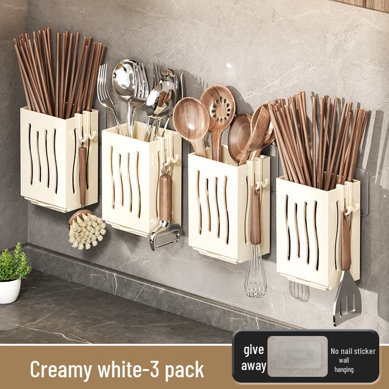 Настенная кухонная сушилка и ящик для хранения палочек и ложек