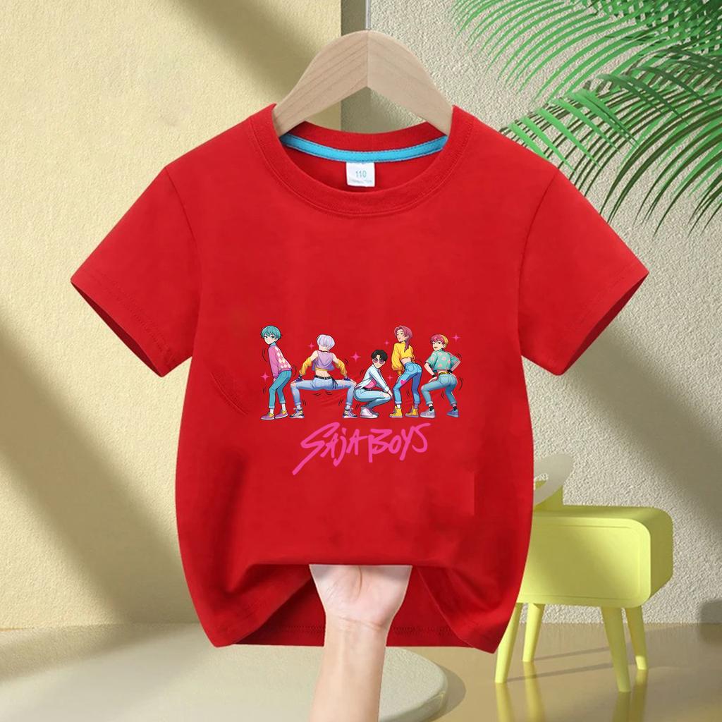 Kids T-shirts Children's Kpop Witch Hunt Short Sleeved Printed T-shirt