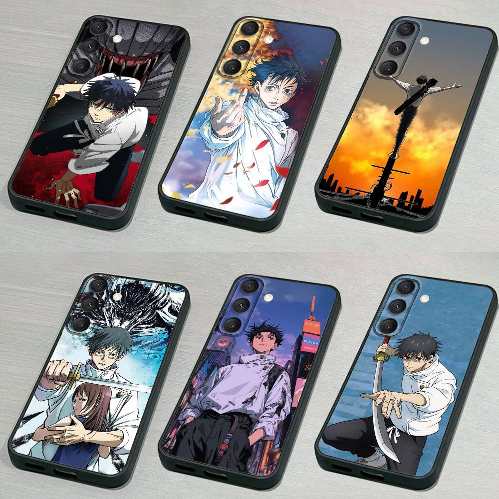 O-Okkotsu YutaS Phone Case For Samsung S 25,24,23,22,30,21,10,9,Ultra,Plus,Lite,FE,4,5G Black Soft Case