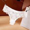 Women Panties See-through Hollow Out Lace Solid Color Low Waist Soft Breathable Anti-septic Elastic Lady Underpants Briefs
