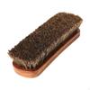 Horsehair Shoe Polish Brush Leather Long Bristles Comfortable Grip Furniture Polishing