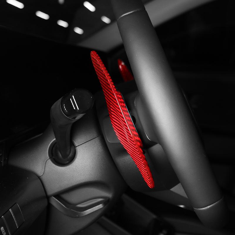 For Hyundai SX2 2024-2026 /NX4 2025 2026/ Sonata 2026 Real Carbon Fiber Steering Wheel Paddle Shifter Gear Shift Extension Cover