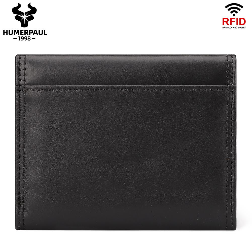 Humerpaul Женский кошелек из натуральной кожи с RFID-размахом и слотом для нескольких карт, тонкий держатель для карт