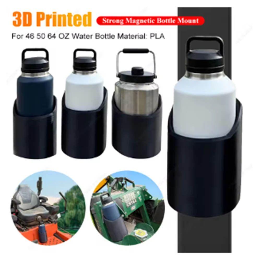 Magnetic Design Magnetic Bottle Mounts 3D Printed Heavy Duty Cup Holder For Mower