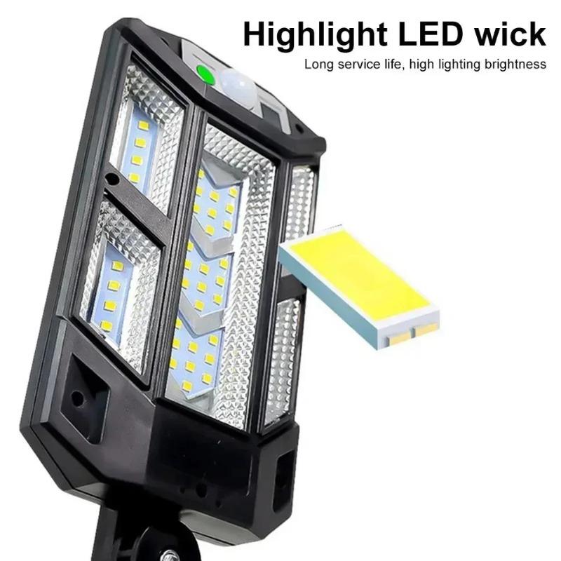 Super Bright Solar Lights Outdoor Motion Sensor Solar Street Lamp Wall Security Sunlight For Garden Patio Path Yard